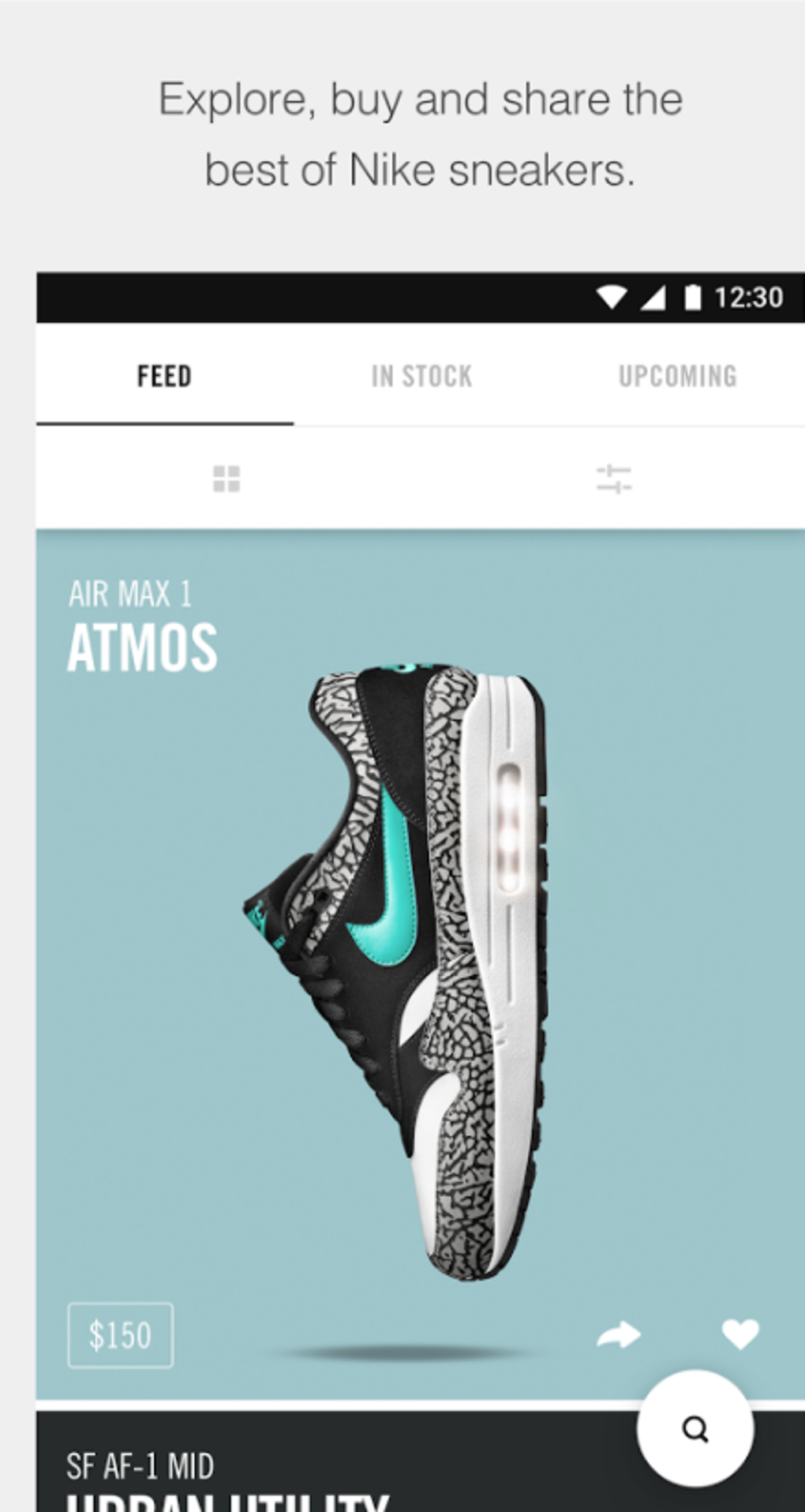 Nike hotsell snkrs android